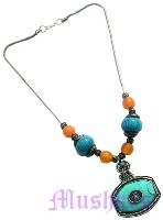 Indian ethnic necklace - click here for large view